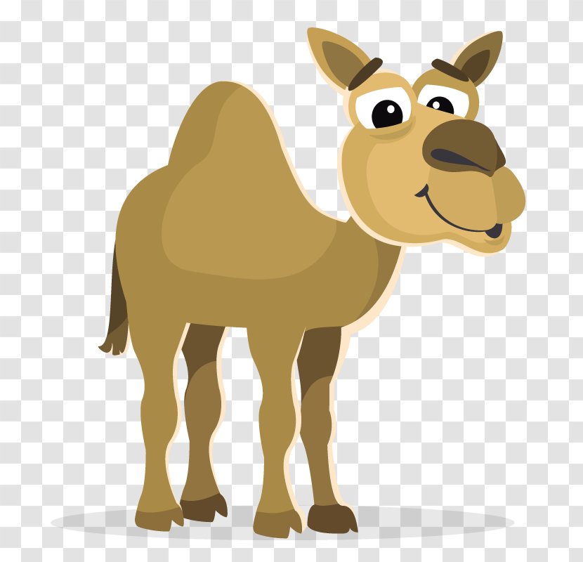 Bactrian Camel Cartoon Clip Art - Thumbnail - Unimodal Transparent PNG