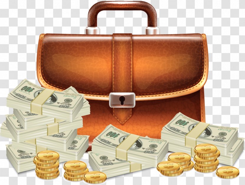 Money Euclidean Vector Clip Art - Royaltyfree - Hand-painted Purse Transparent PNG