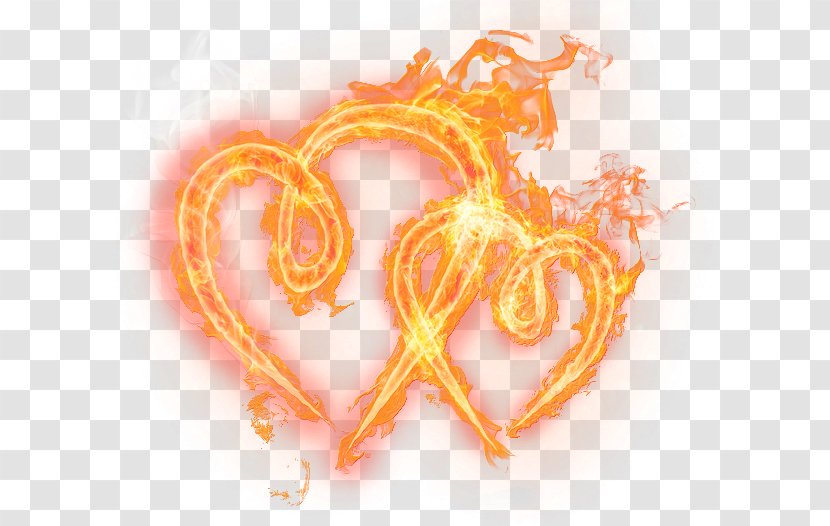 Image Clip Art Flame Fire - Heart Transparent PNG