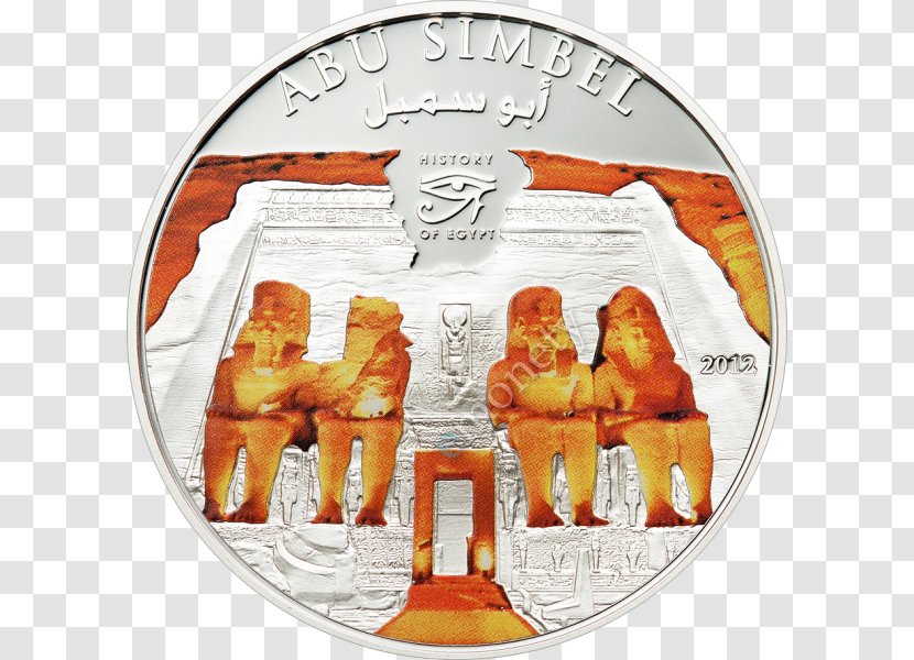 Abu Simbel Temples Commemorative Coin Silver Cook Islands - Gold Transparent PNG