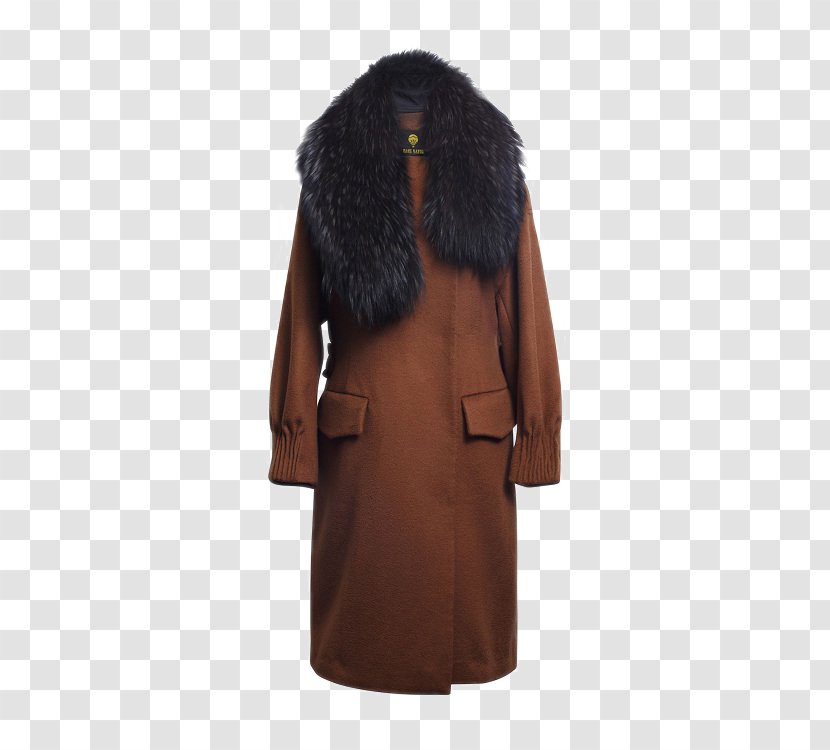 Fur Brown Overcoat - Ms. Jacket Water Ripples Transparent PNG