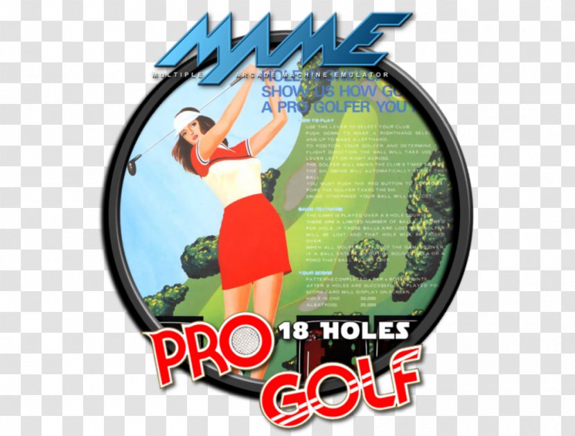 Logo Brand Recreation Font - Professional Golfer Transparent PNG