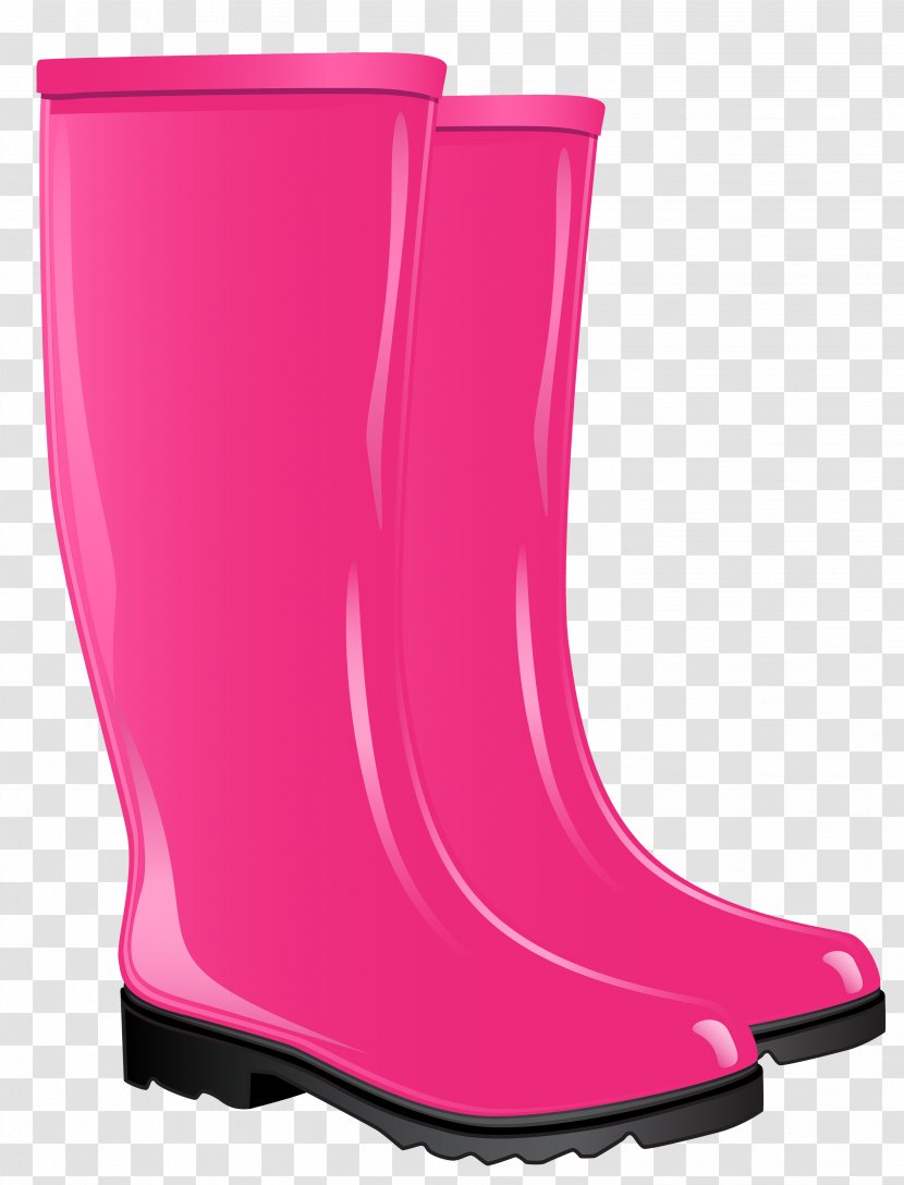 Wellington Boot Cowboy Clip Art - Magenta - Boots Transparent PNG