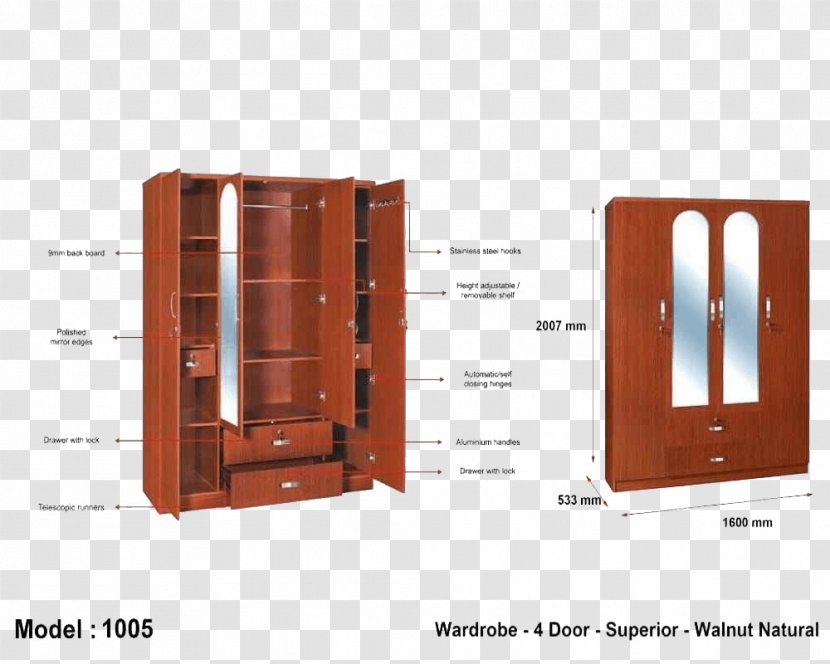 Furniture Armoires & Wardrobes Cupboard Closet Shelf - Locker Transparent PNG