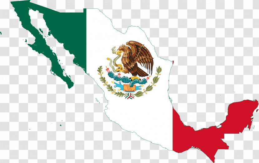 Flag Of Mexico Map National - The United States Transparent PNG