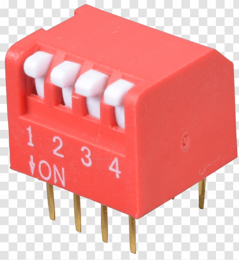 Electronic Component Electrical Switches DIP Switch Dual In-line Package - Electronics - Reichelt Gmbh Co Kg Transparent PNG