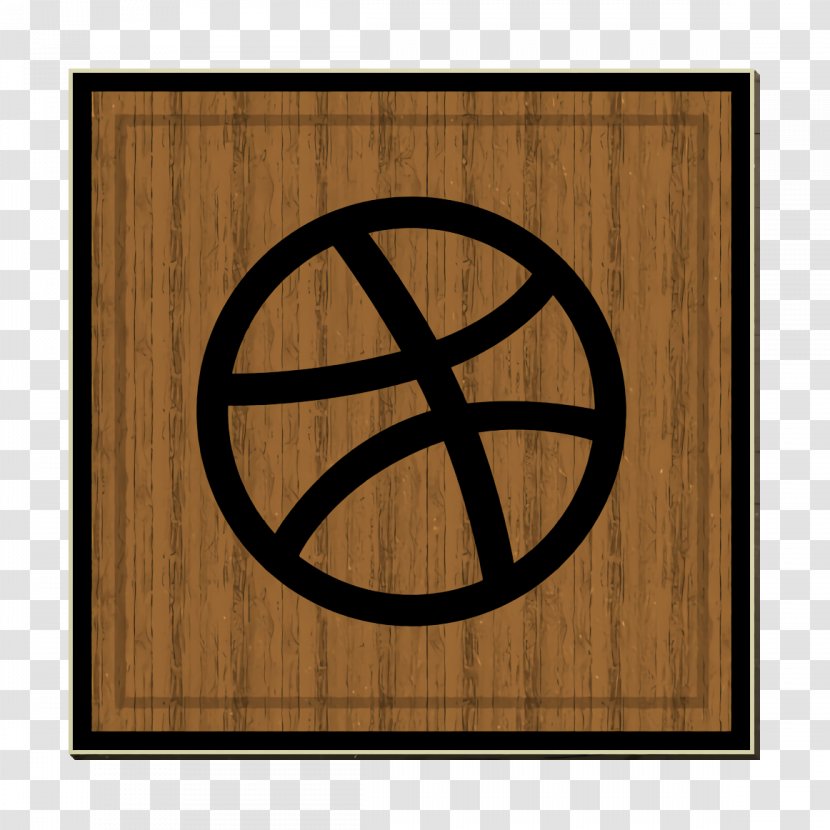 Dribbble Icon Logo Media - Rectangle - Wood Transparent PNG