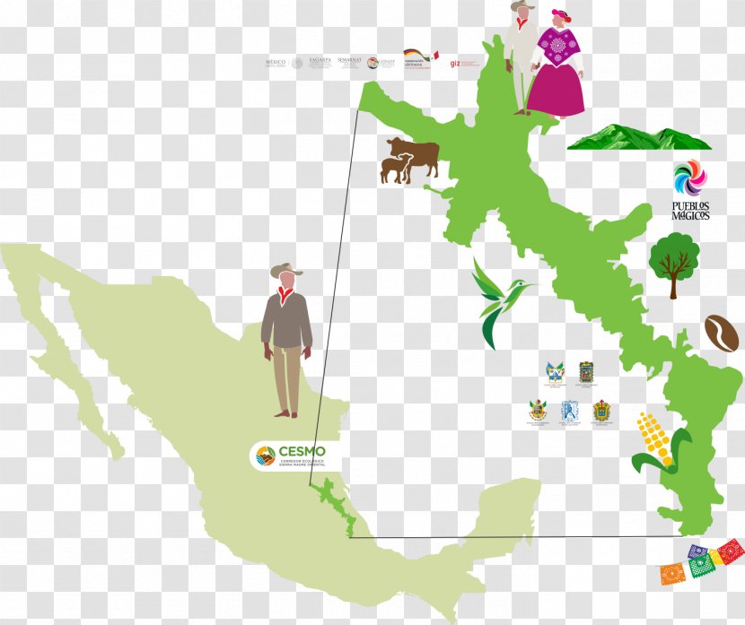 Flag Of Mexico World Map Transparent PNG