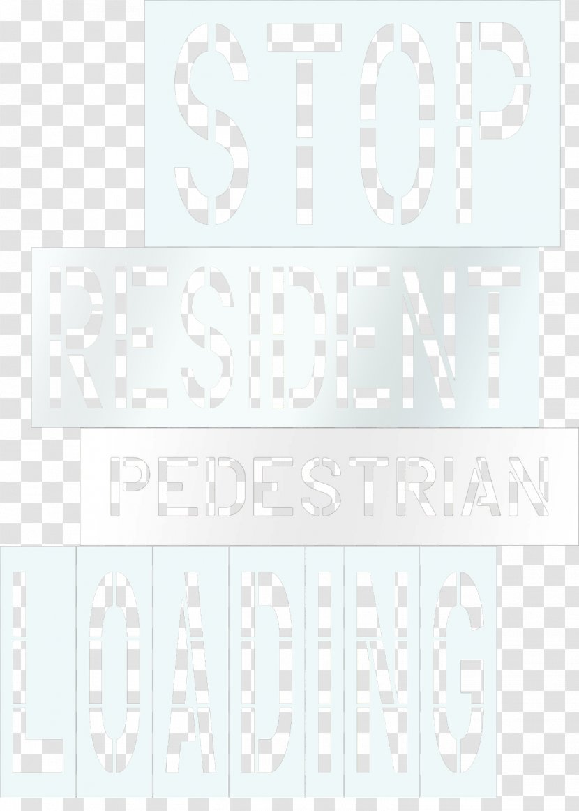 Paper Product Design Pattern Font Brand - White - Parking Lot Striping Stencils Transparent PNG