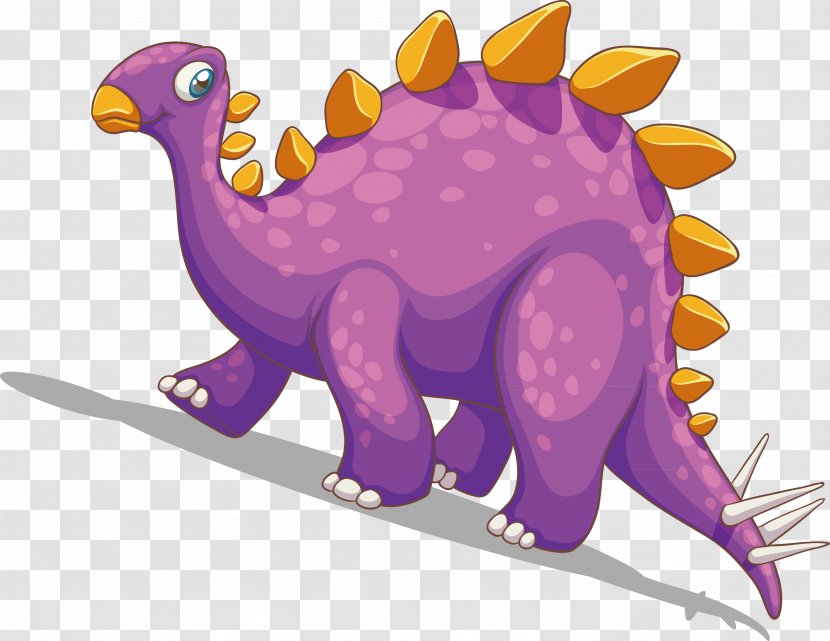 Dinosaur Reptile Euclidean Vector - Purple - Chameleon Creative Transparent PNG