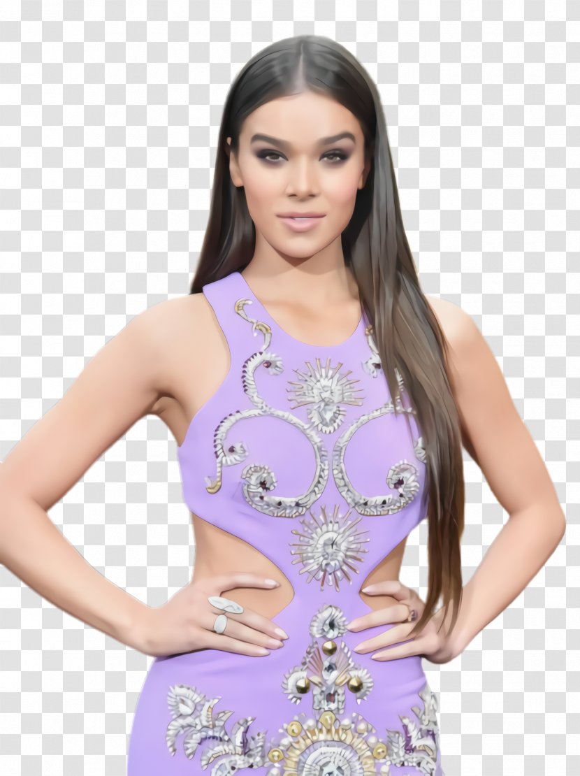 Hailee Steinfeld Bumblebee - Dress - Lace Wig Magenta Transparent PNG