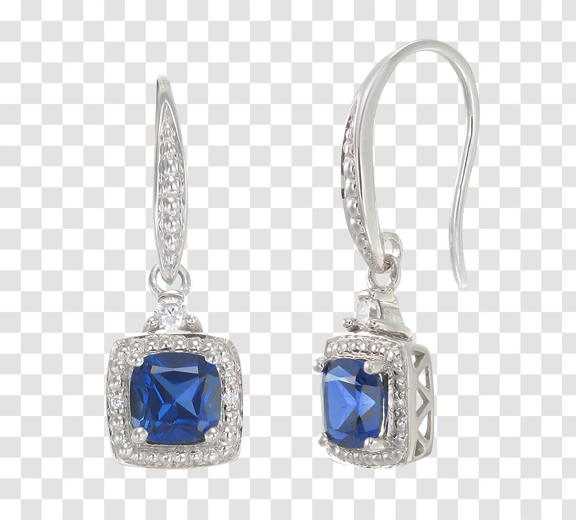 Earring Sapphire Pendant Jewellery - Ring - Earrings Transparent PNG