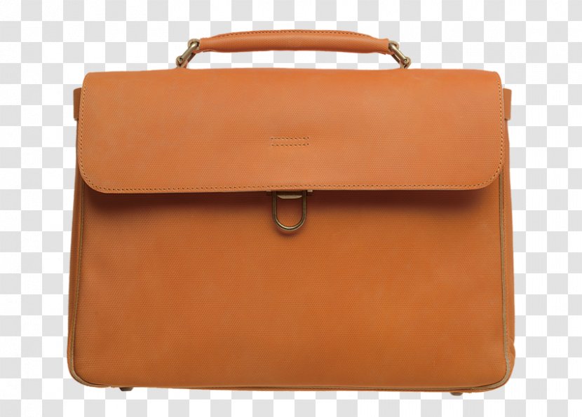 Briefcase Handbag Leather Nylon - Pocket - Brown Transparent PNG