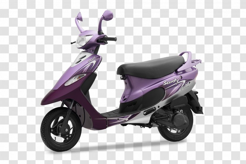 Scooter TVS Scooty Motor Company Motorcycle Color - Purple Transparent PNG