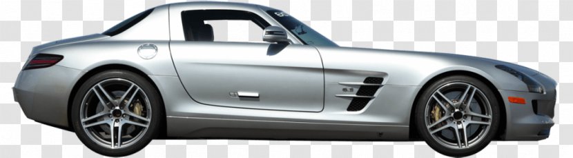 Mercedes-Benz SLS AMG Alloy Wheel Car Tire - Automotive Design - Gull-wing Door Transparent PNG
