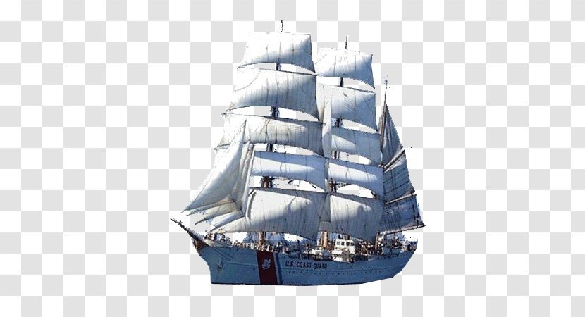 Sail Brigantine Ship Watercraft - Flagship - Wooden Boat Transparent PNG