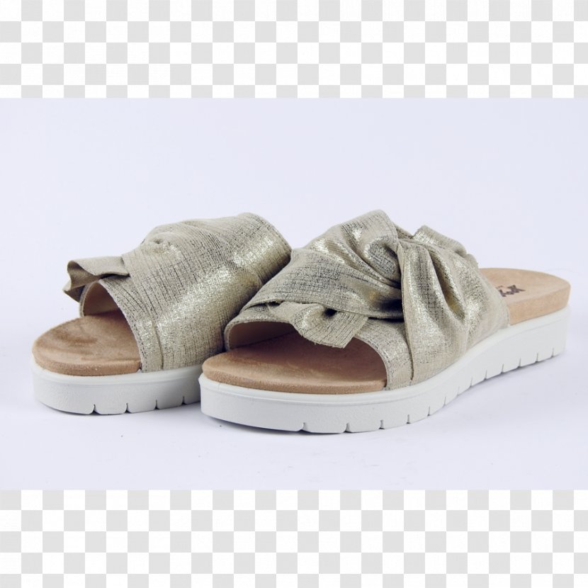 Slipper Shoe Gold Sandal Boot - Leather Transparent PNG
