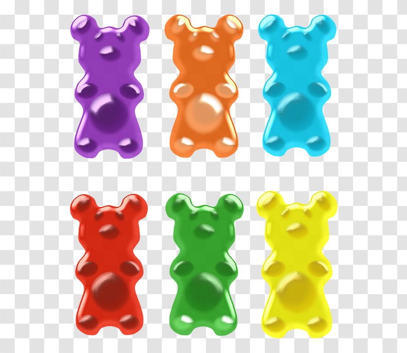 Gummy Bear Gummi Candy Clip Art - Color - Bears Vector Transparent PNG