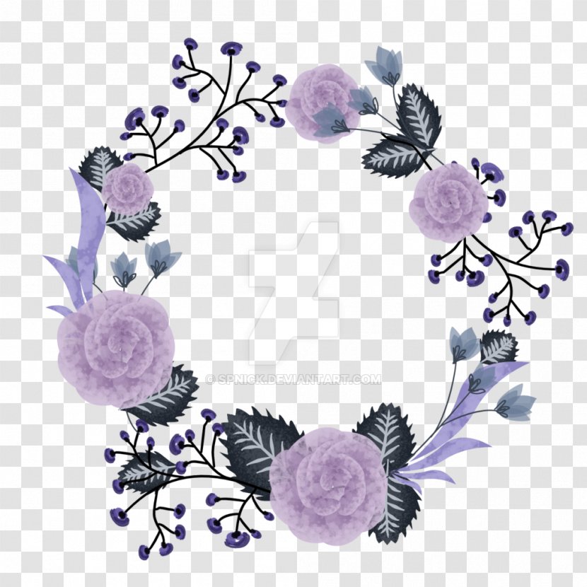 Floral Design Purple Wreath Flower Petal - Lavender Transparent PNG