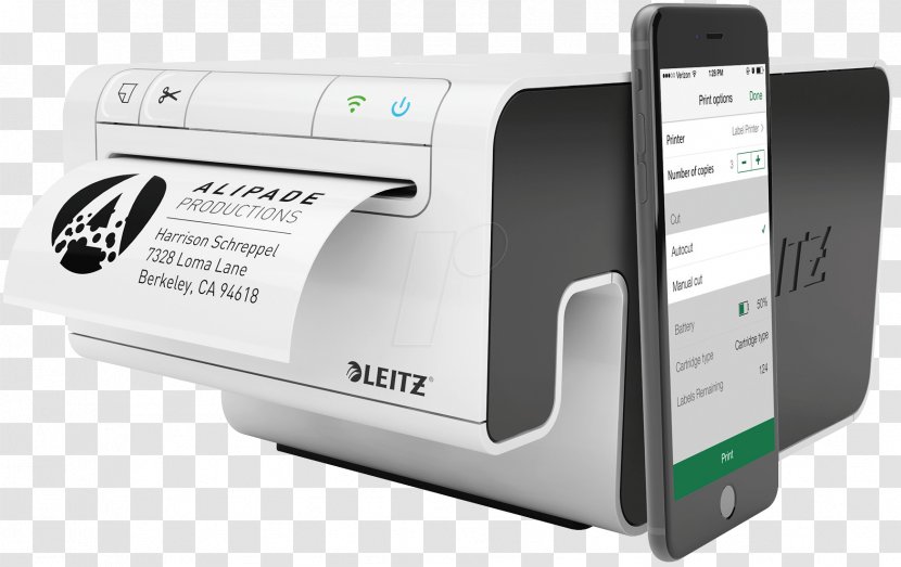 Label Printer Leitz Icon Office Supplies Paper Transparent PNG