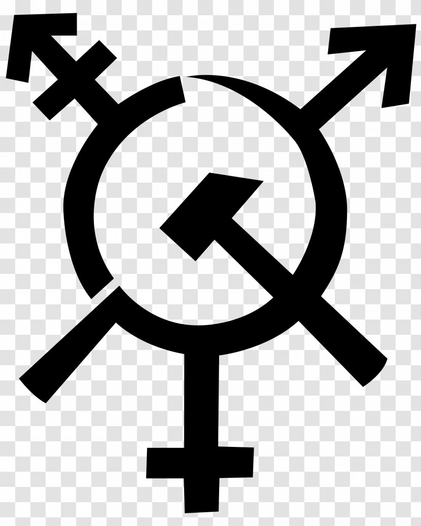 Socialism Transgender Gender Symbol Capitalism Female - Transsexualism - Thyroid Icon Transparent PNG
