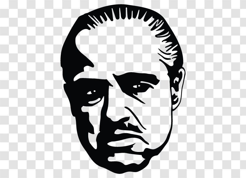 Marlon Brando Vito Corleone Johnny Fontane The Godfather - Logo - Escobar Transparent PNG