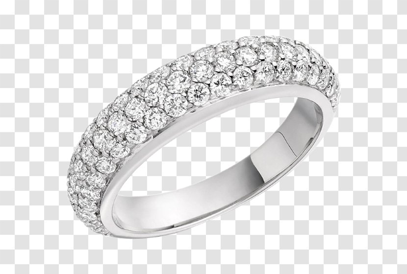 Engagement Ring Jewellery Wedding Diamond - Pave Rings For Women Transparent PNG