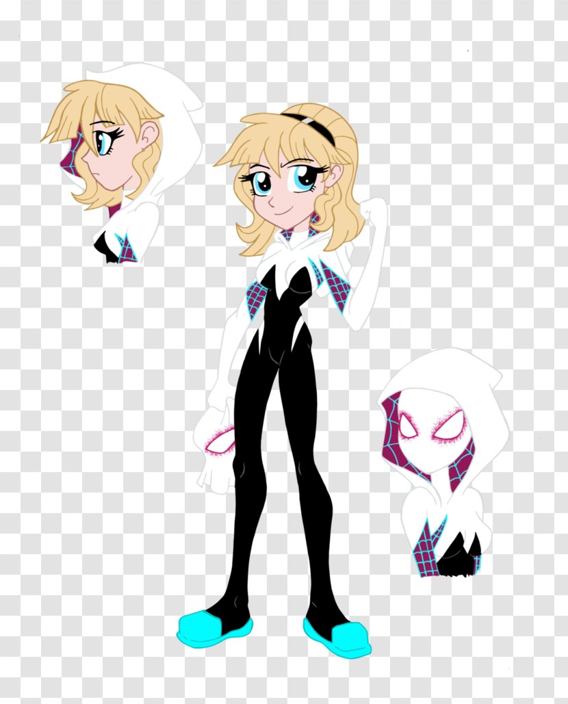 Spider-Man Gwen Stacy Female Deadpool Spider-Gwen - Flower - Spider Woman Transparent PNG