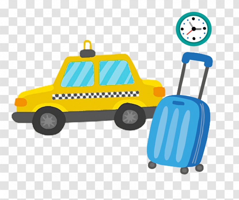 Taxi Suitcase - Mode Of Transport - Vehicle Transparent PNG