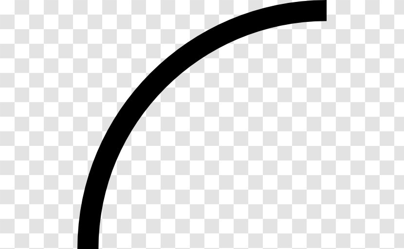 Curve Line - Black And White - Lines Transparent PNG