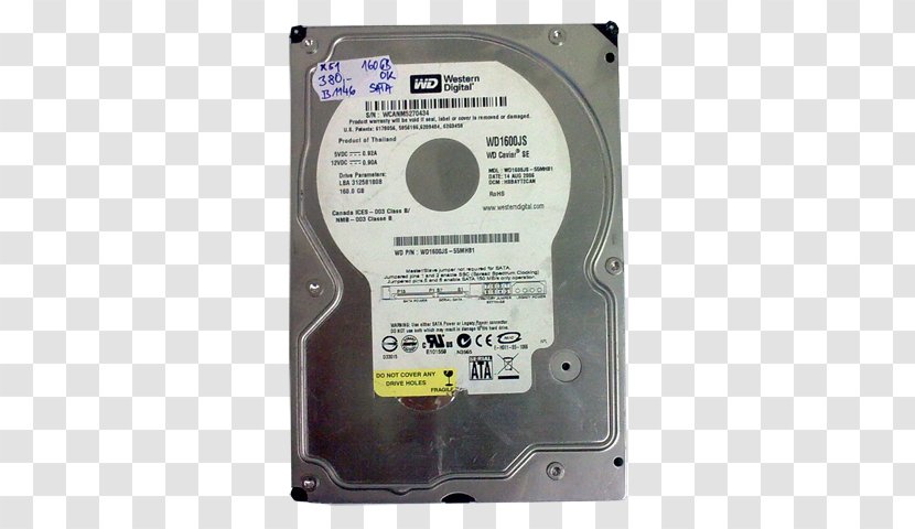 Hard Drives Data Storage Western Digital Serial ATA Computer Hardware Transparent PNG