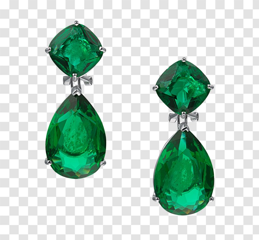 Emerald Drop Earrings Gold Jewellery - Ring Transparent PNG