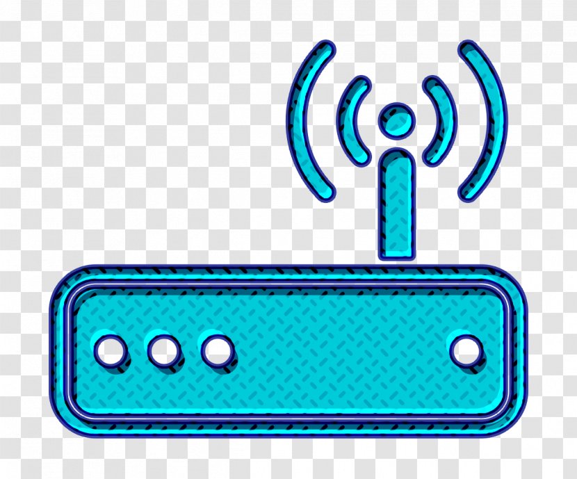 Communication Icon Internet Lan - Turquoise Wireless Transparent PNG