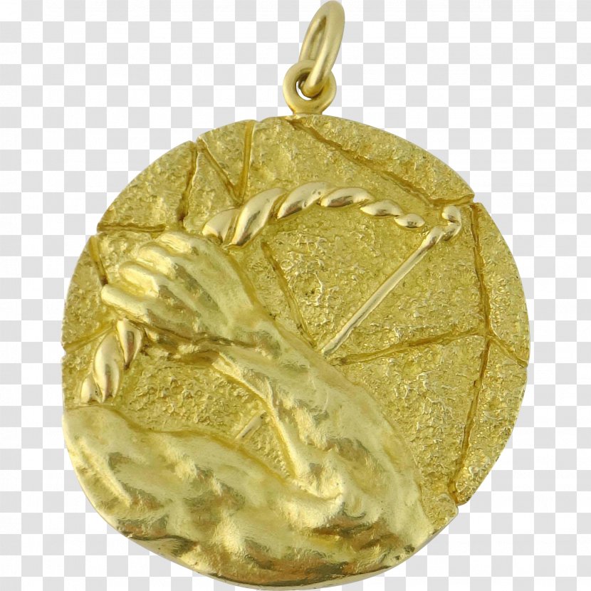 Locket Charms & Pendants Gold Jewellery Metal - Sagittarius Transparent PNG
