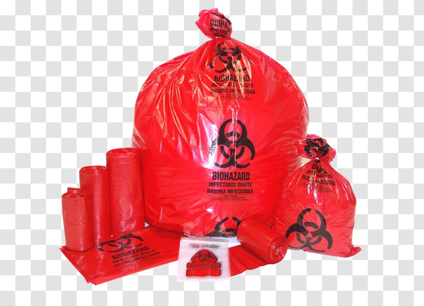Plastic Bag Medical Waste Bin - Infectious Transparent PNG