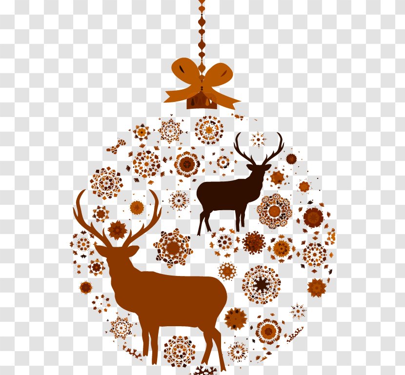 Samsung Galaxy S6 Reindeer Christmas Pillow - Decoration - Simple Hand-painted Flowers Pattern Deer Transparent PNG