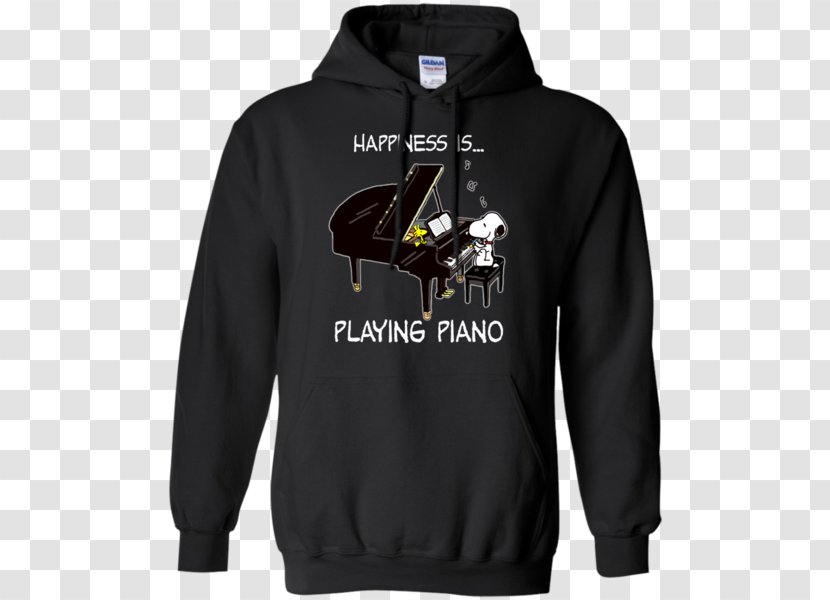 Hoodie T-shirt Sweater Bluza - Outerwear - Playing The Piano Transparent PNG