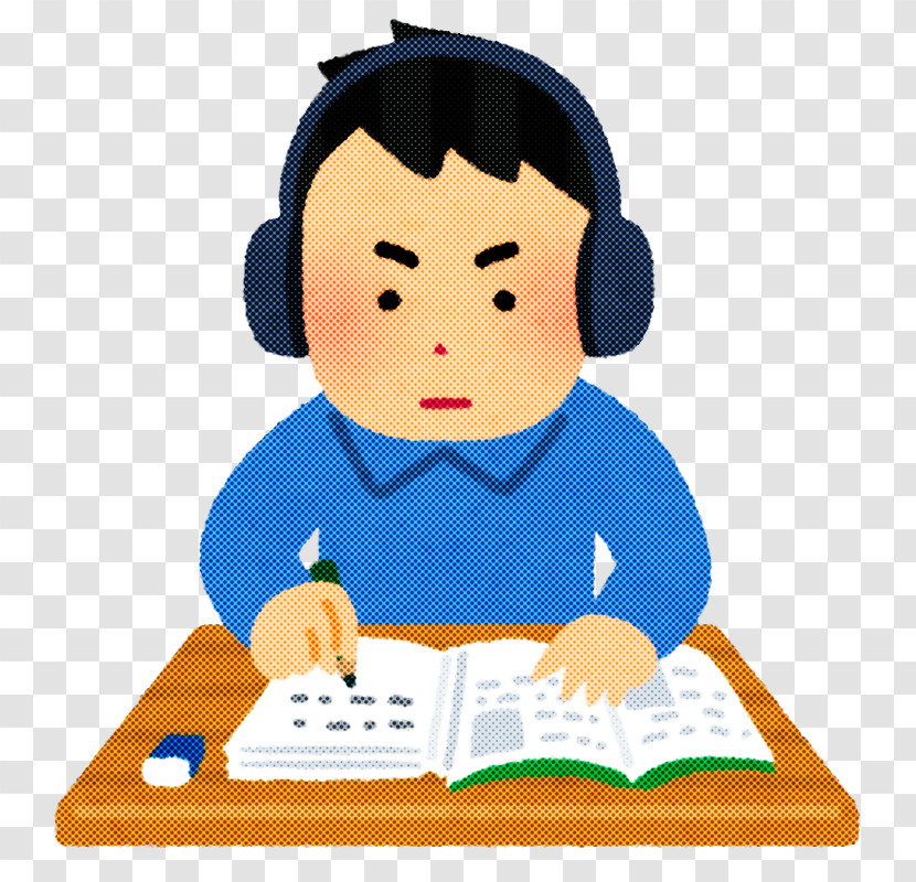 Cartoon Learning Reading Homework Transparent PNG