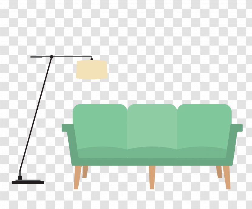 Table Living Room Euclidean Vector Drawing - Sofa Lamp Transparent PNG