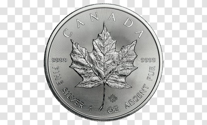 Canada Canadian Silver Maple Leaf Bullion Gold Royal Mint Transparent PNG