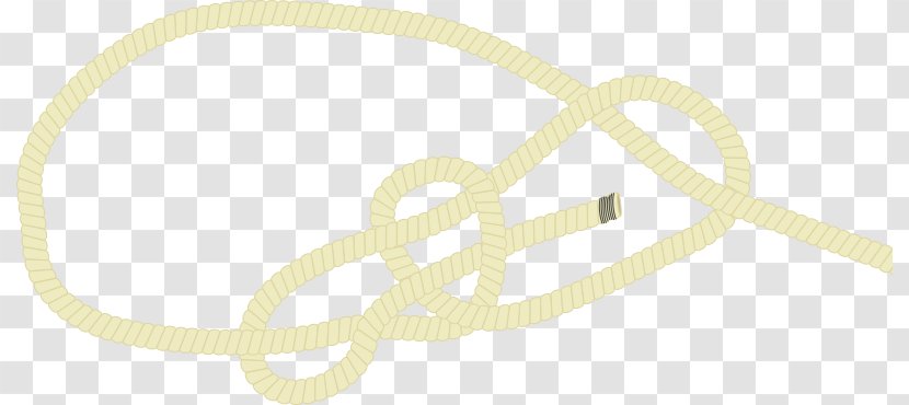 Running Bowline Figure-eight Knot Noose - Yellow - Wikipedia Transparent PNG
