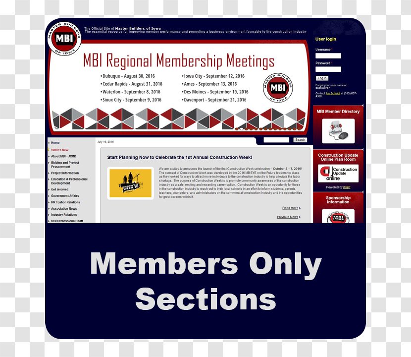 Brand Members Only Web Page Iowa Facebook, Inc. - Copyright Transparent PNG