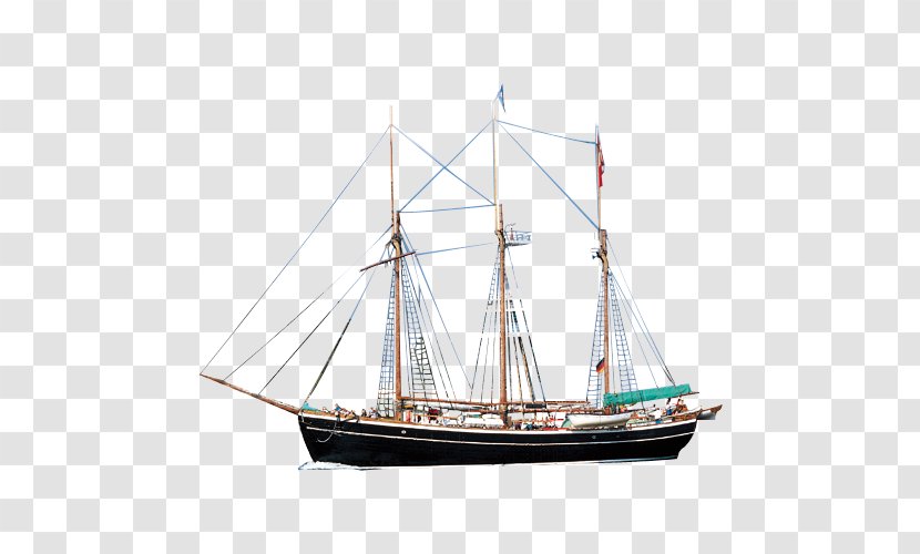 Sailing Ship Barque Mast Sailboat - Schooner - Ancient Transparent PNG