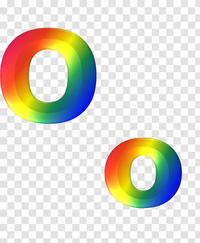 Alphabet Lettering U Symbol - Text - Rainbow Gradient Transparent PNG