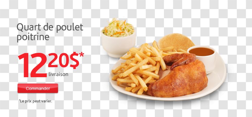 French Fries St-Hubert Barbecue Full Breakfast Chicken As Food - Poulet Roti Transparent PNG
