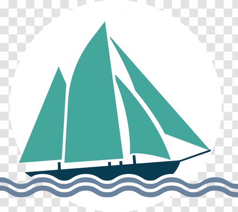 Sailboat Sailing Cartoon - Boat In The Sea Transparent PNG