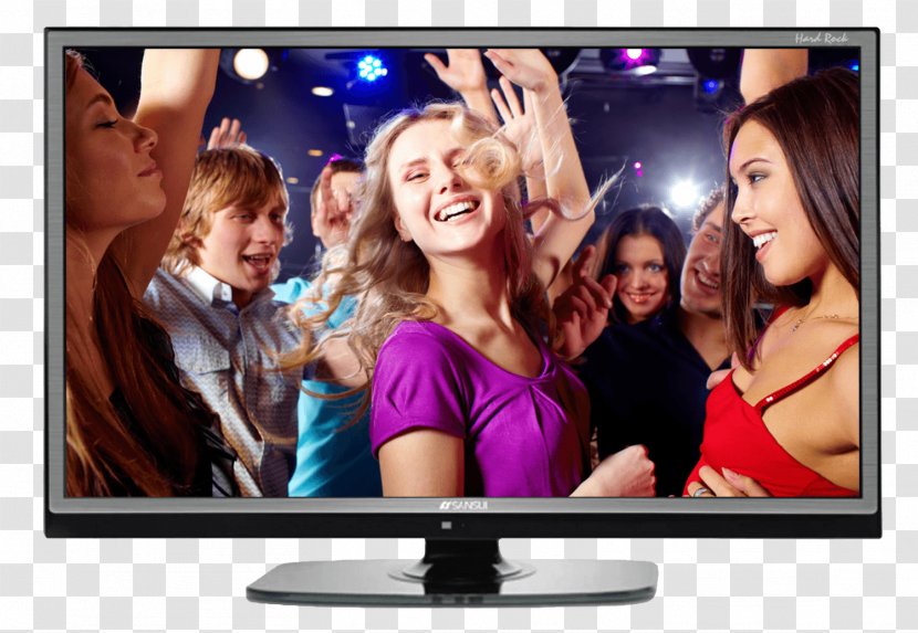 LED-backlit LCD 1080p Sansui Electric High-definition Television - Night Club Transparent PNG