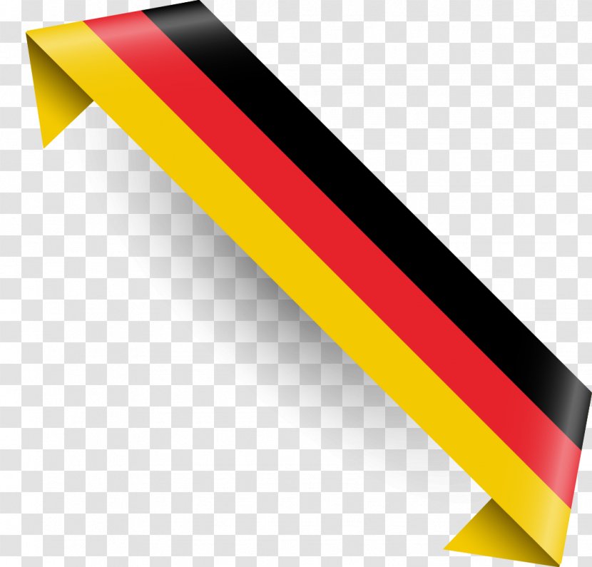 Flag Of Germany National Icon - Triangle - German Streamers Transparent PNG
