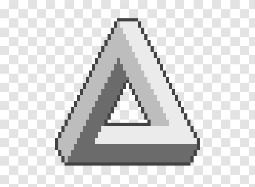 Penrose Triangle Pixel Art DeviantArt - Painting Transparent PNG