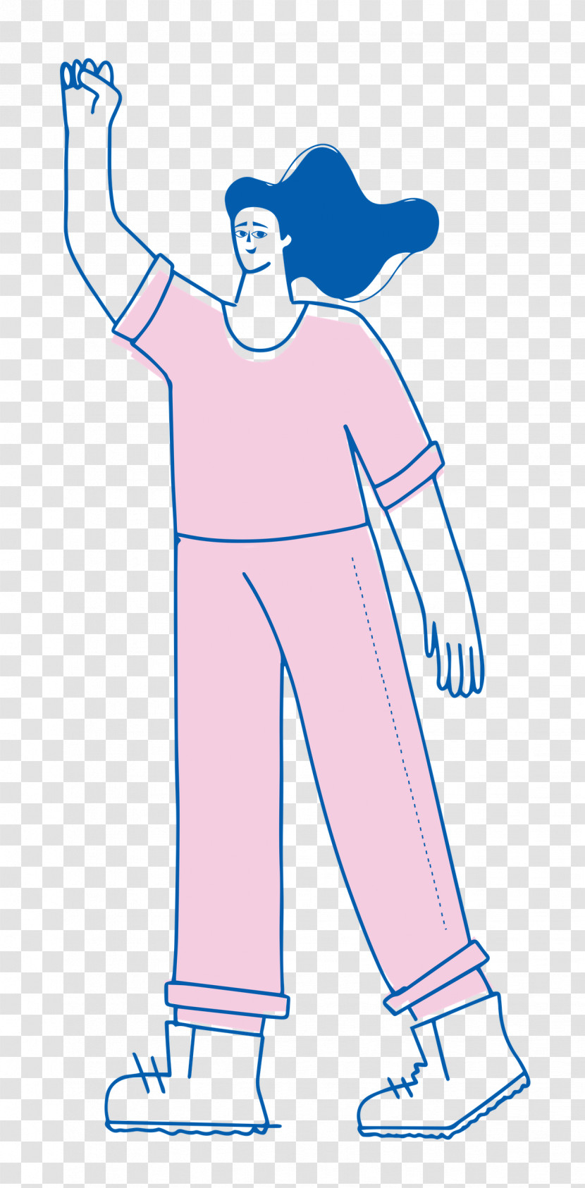 Girl Standing Transparent PNG